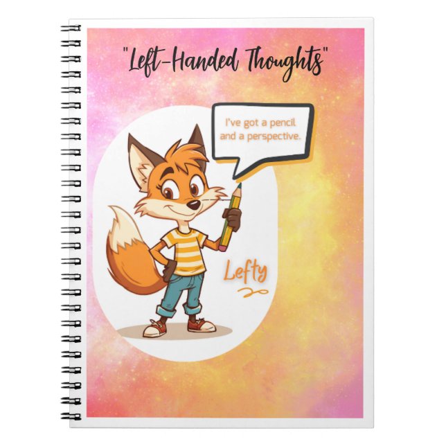 📓🦊 Cuaderno en espiral Lefty™ - Pensamientos zur (Frente)