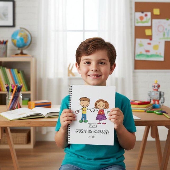 Cuaderno en espiral lindo para niños con estilo (Subido por el creador)