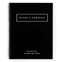 Cuaderno en espiral listo y poderoso