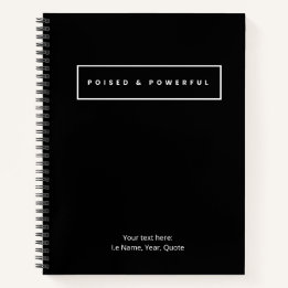 Cuaderno en espiral listo y poderoso