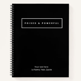 Cuaderno en espiral listo y poderoso