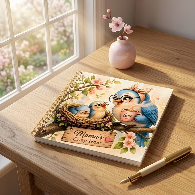 Cuaderno en espiral Mama Bird   (Subido por el creador)