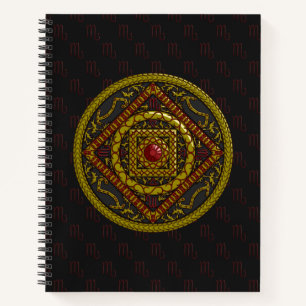 Cuaderno en espiral Mandala de Escorpio
