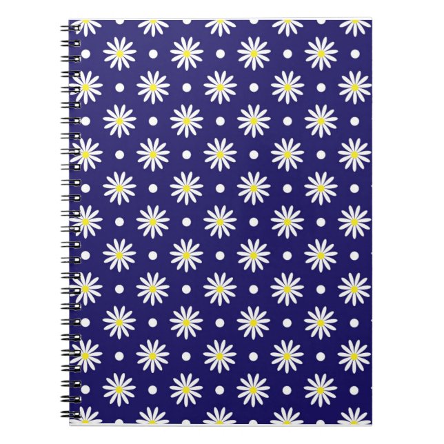 Cuaderno en espiral Midnight Daisy (Frente)