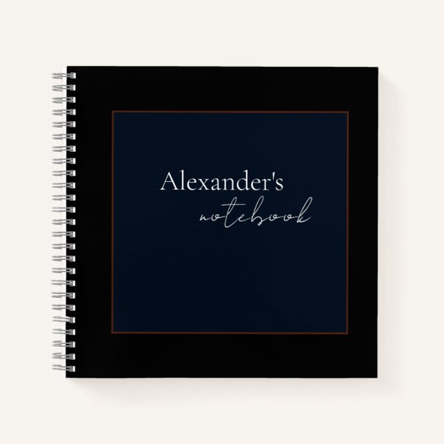 Cuaderno en espiral moderno (Anverso)