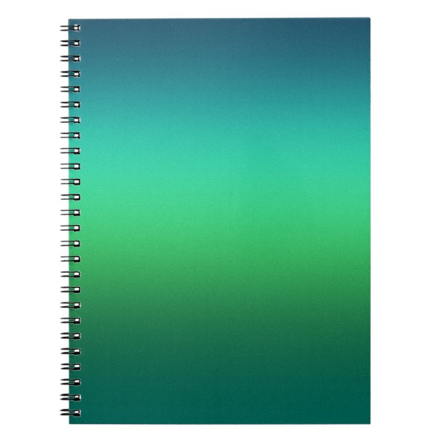 Cuaderno en espiral moderno mini con gradiente de  (Frente)
