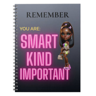 Cuaderno en espiral Motivational Girl Boss – “Recu