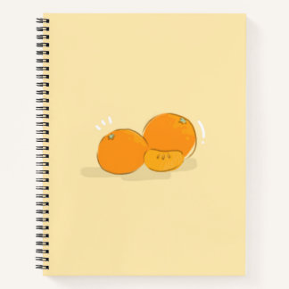 Cuaderno en espiral naranja