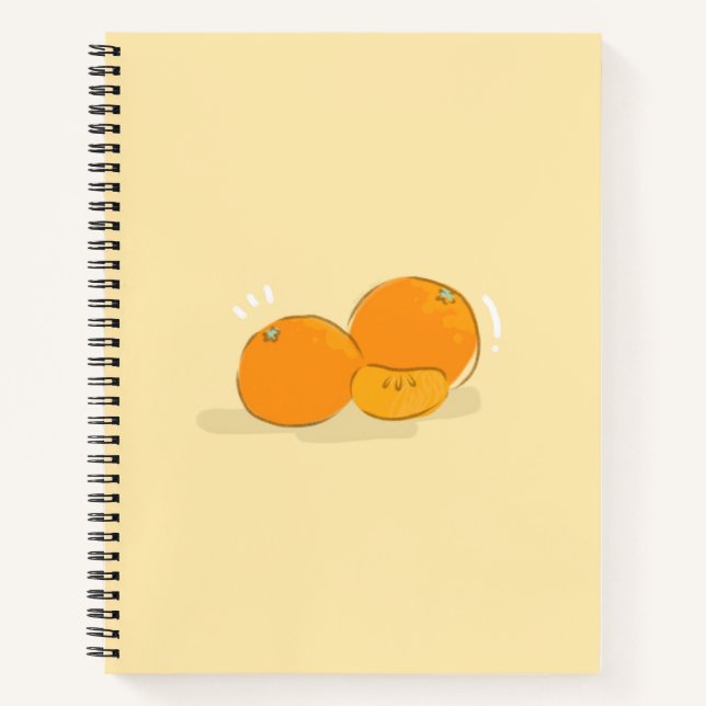 Cuaderno en espiral naranja (Anverso)