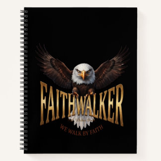 Cuaderno en espiral negro águila