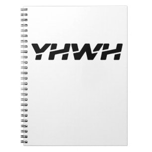 Cuaderno en espiral negro Yahweh