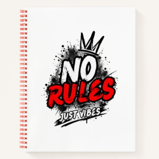 Cuaderno en espiral No Rules Just Vibes