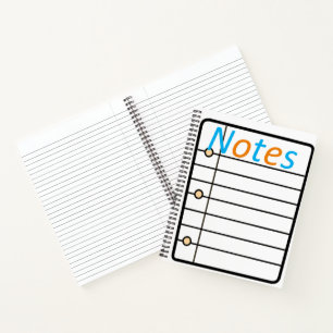 Cuaderno en espiral Notas para colorear