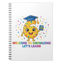 Cuaderno en espiral número 6 lindo para niñas | 6º