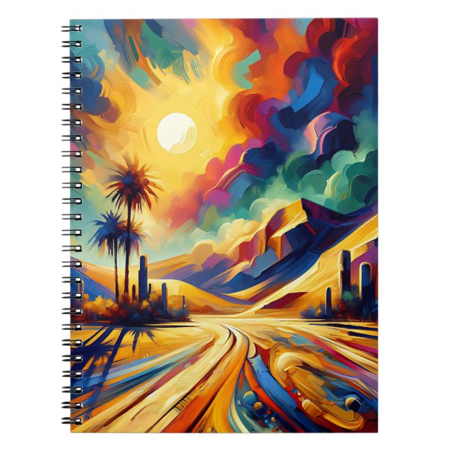 Cuaderno en espiral Oasis Sunburst Path (Frente)