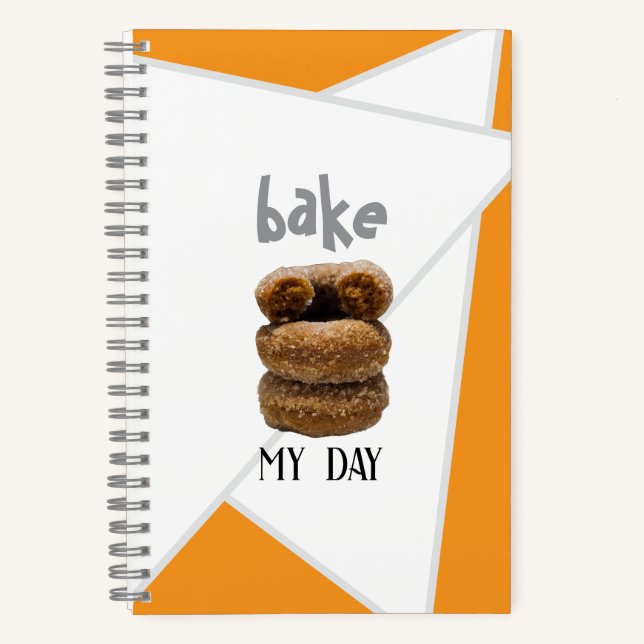 Cuaderno en espiral Orange Bake My Day (Anverso)