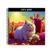Cuaderno en espiral para amantes de los gatos