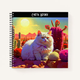 Cuaderno en espiral para amantes de los gatos