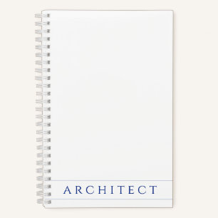 Cuaderno en espiral para arquitecto 5.5x8.5 / Azul