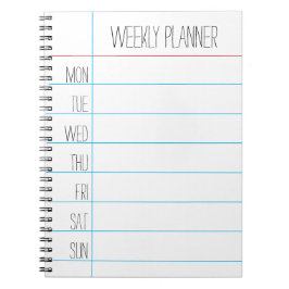 Cuaderno en espiral para clase del profesor
