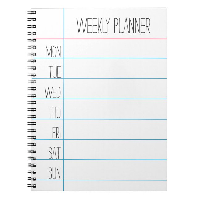Cuaderno en espiral para clase del profesor (Frente)