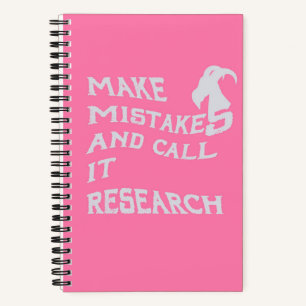 Cuaderno en espiral para cometer errores y llamarl