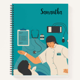 Cuaderno en espiral para enfermeras