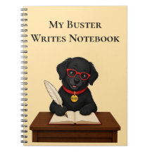 Cuaderno en espiral para escritores Buster Writes
