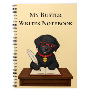 Cuaderno en espiral para escritores Buster Writes