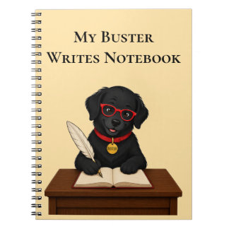 Cuaderno en espiral para escritores Buster Writes