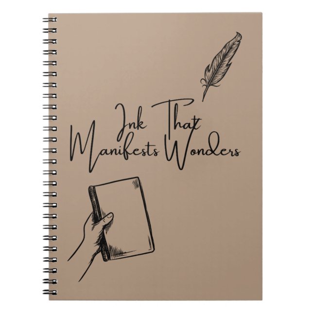 Cuaderno En Espiral Para Escritores Que Manifiesta (Frente)