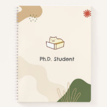 Cuaderno en espiral para estudiantes de doctorado