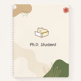 Cuaderno en espiral para estudiantes de doctorado