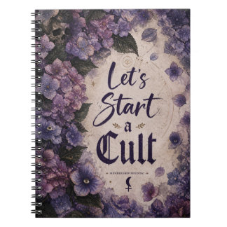 Cuaderno en espiral para iniciar un culto