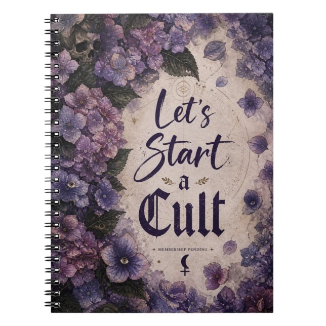 Cuaderno en espiral para iniciar un culto (Frente)
