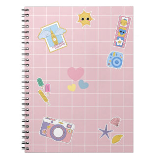 Cuaderno en espiral para niños con diseños hermoso