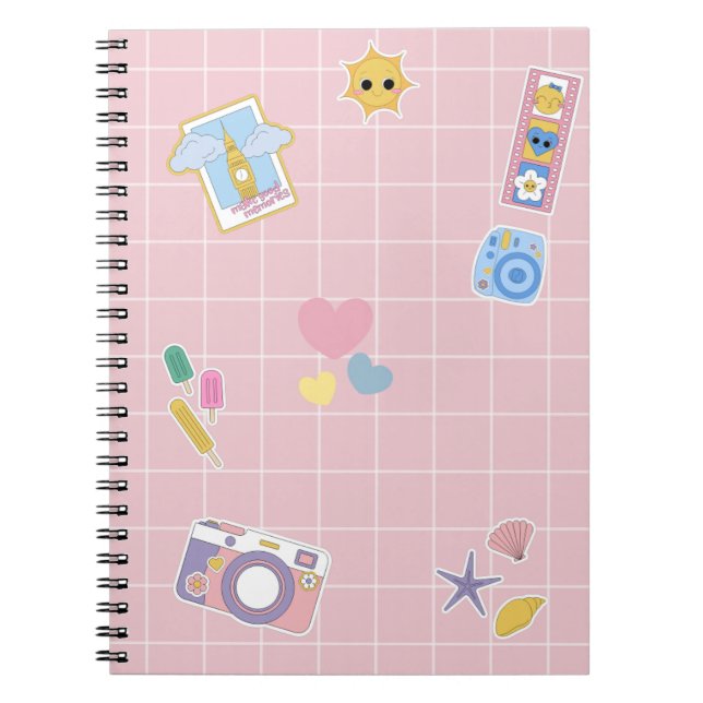 Cuaderno en espiral para niños con diseños hermoso (Frente)