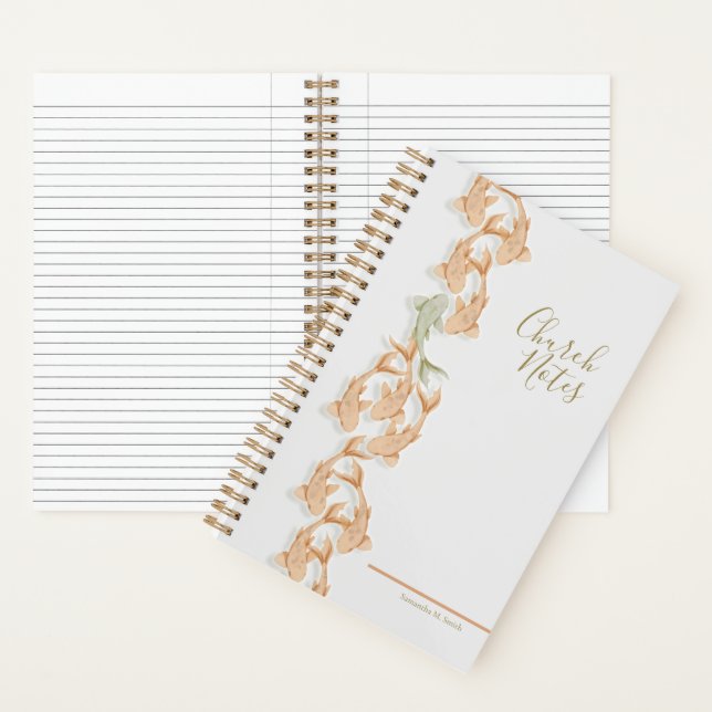 Cuaderno en espiral para notas de la iglesia (Interior)