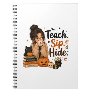 Cuaderno en espiral para profesores de Halloween E
