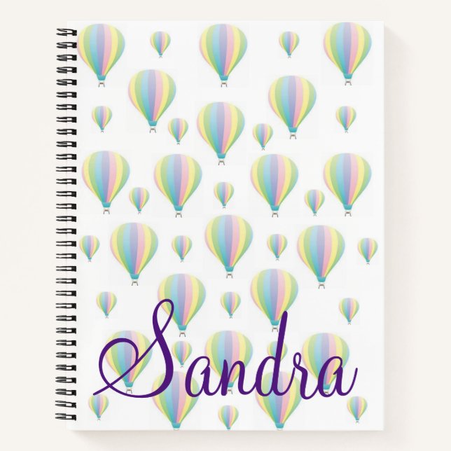 Cuaderno en espiral Paracaídas Pastel (Anverso)