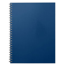 Cuaderno en espiral personalizado azul medianoche