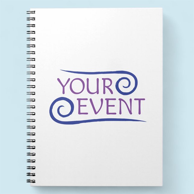 Cuaderno en espiral personalizado con logotipo de  (MISOOK White Spiral Notebook with Logo)