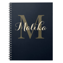 Cuaderno en espiral personalizado con monograma el