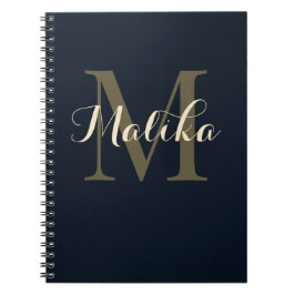 Cuaderno en espiral personalizado con monograma el