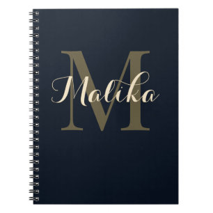 Cuaderno en espiral personalizado con monograma el