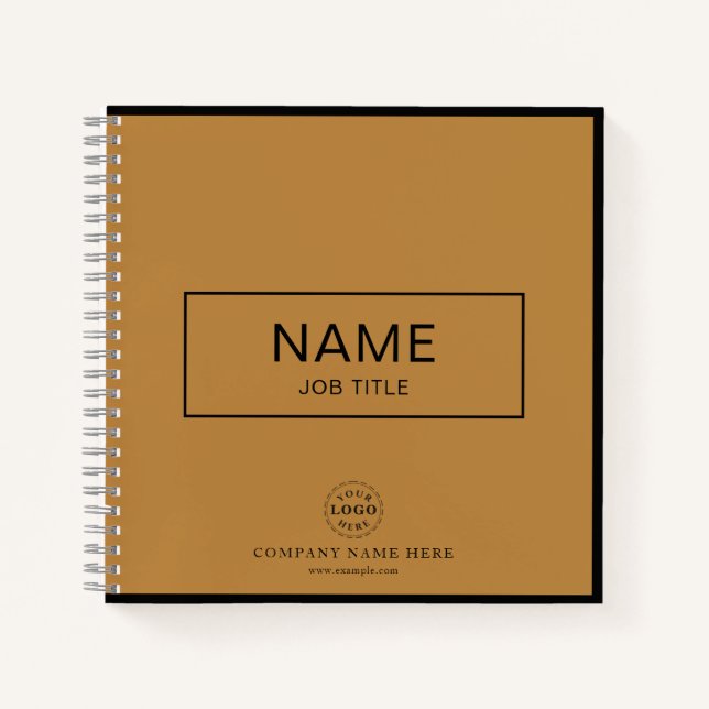 Cuaderno en espiral personalizado con nombre y log (Anverso)