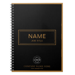 Cuaderno en espiral personalizado con nombre y log
