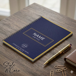 Cuaderno en espiral personalizado con nombre y log
