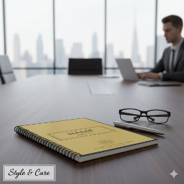 Cuaderno en espiral personalizado con nombre y log