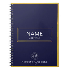 Cuaderno en espiral personalizado con nombre y log